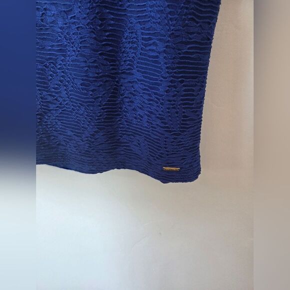 Calvin Klein Cobalt Blue Plus Size XXL Formal Shirt Blouse Top Office Teacher - Picture 4 of 7